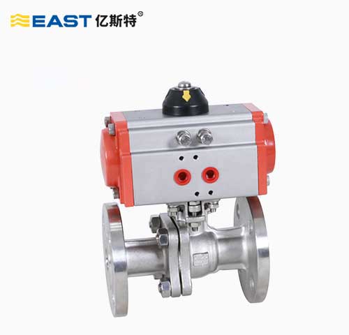 E302 Stainless Steel Pneumatic Ball Valve (flange)